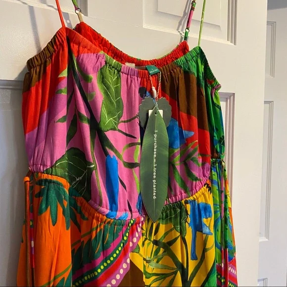 🍍FARM Rio Palila Fringe Midi Dress - Picture 6 of 10